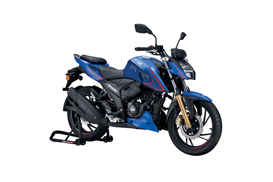 TVS Apache RTR 200 4V (Matte Blue)