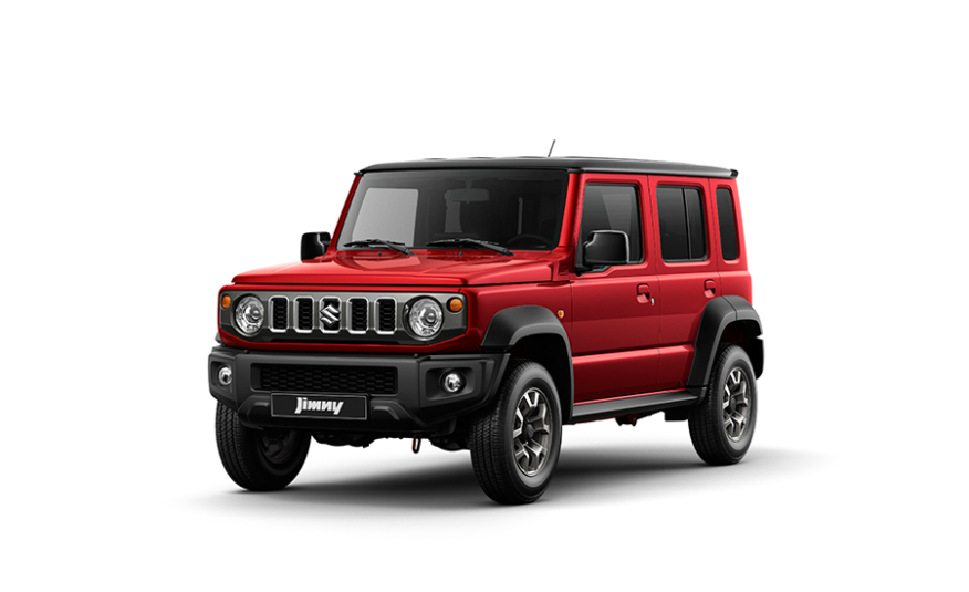 JIMNY (Sizzling Red Metallic + Bluish  Black Pearl)